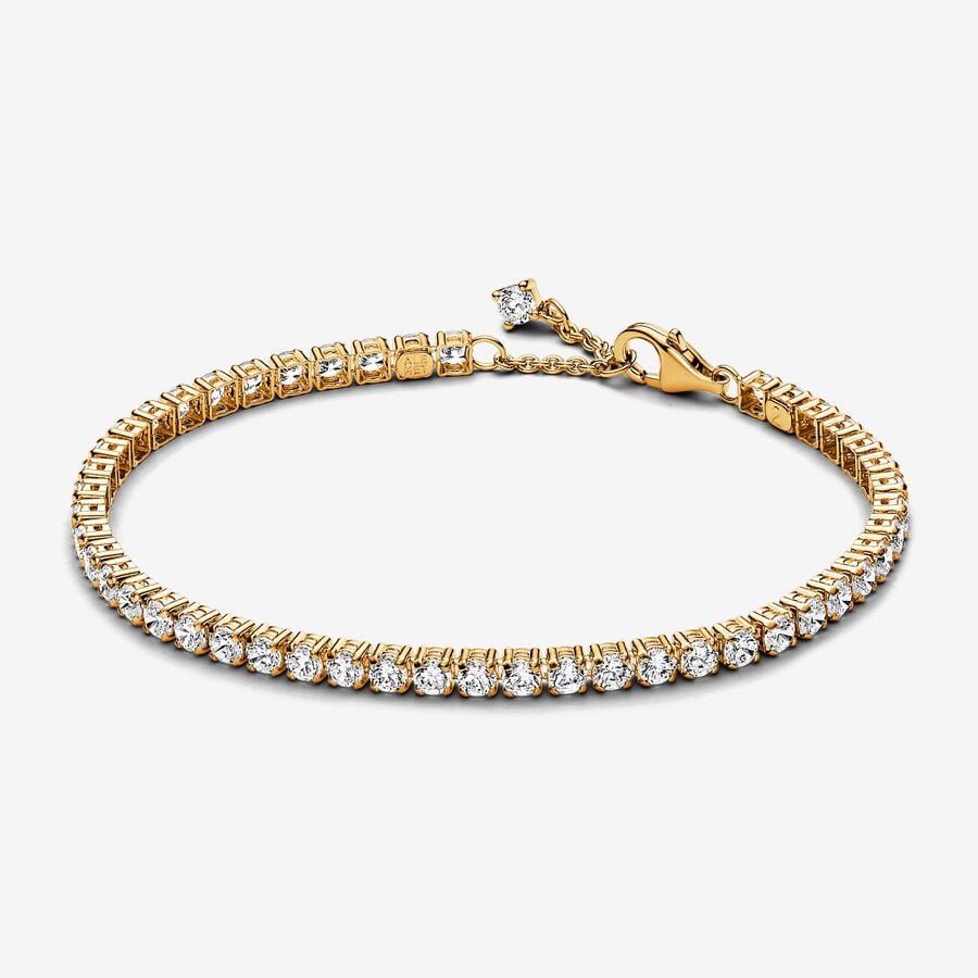 Sparkling Tennis Bracelet 14k gold