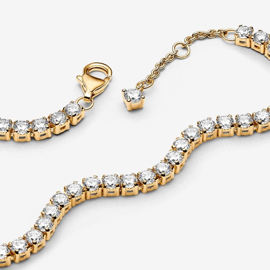 Sparkling Tennis Bracelet 14k gold
