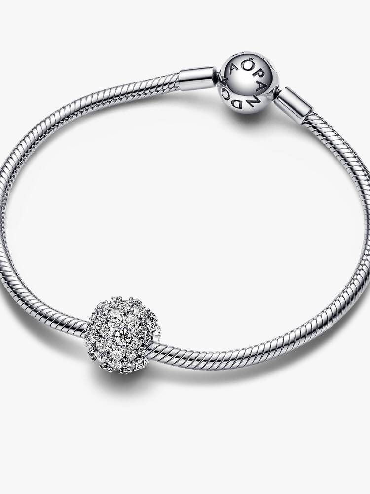 Sparkling Pavé Round Charm