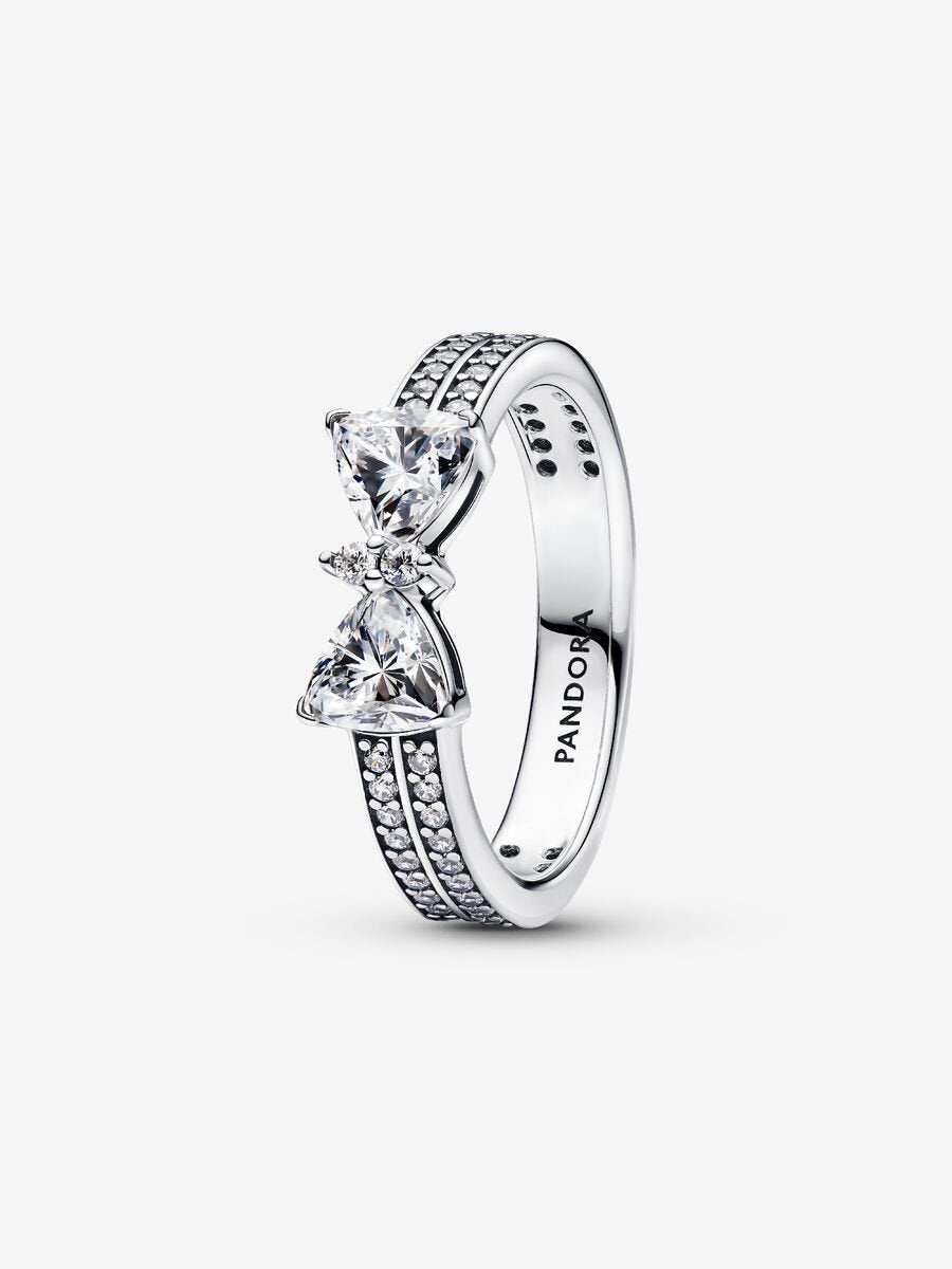 Sparkling Bow Ring Set