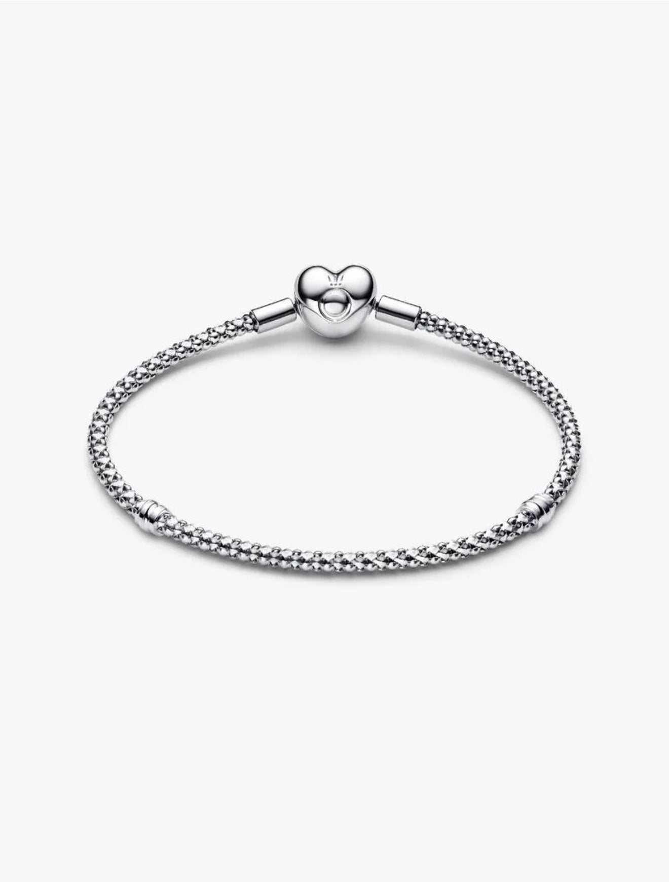 Heart Clasp Studded Chain Bracelet