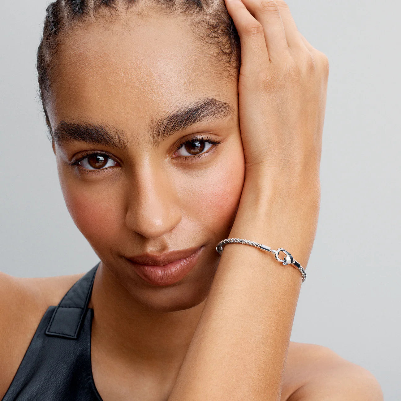 Studded Clasp & Chain Bracelet