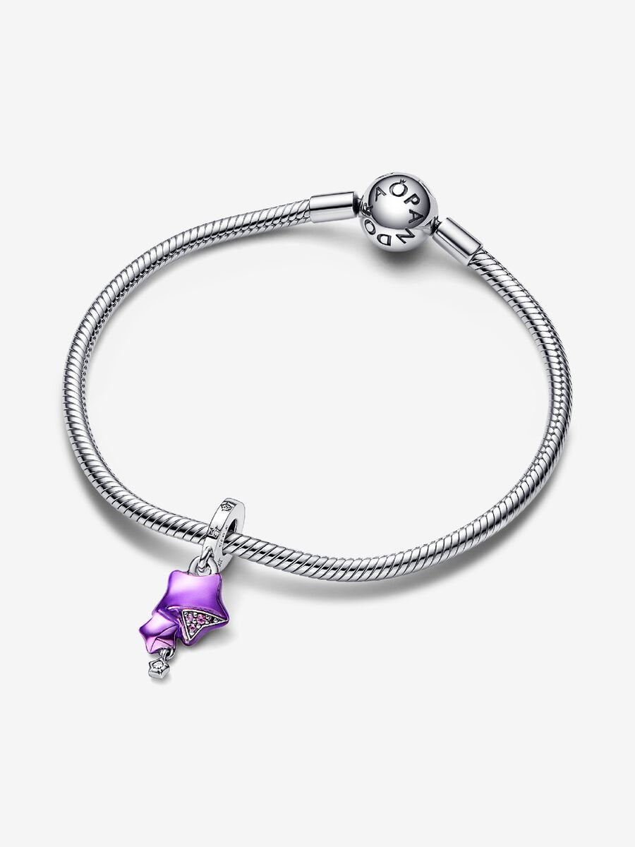 Purple Lucky Star Dangle Charm