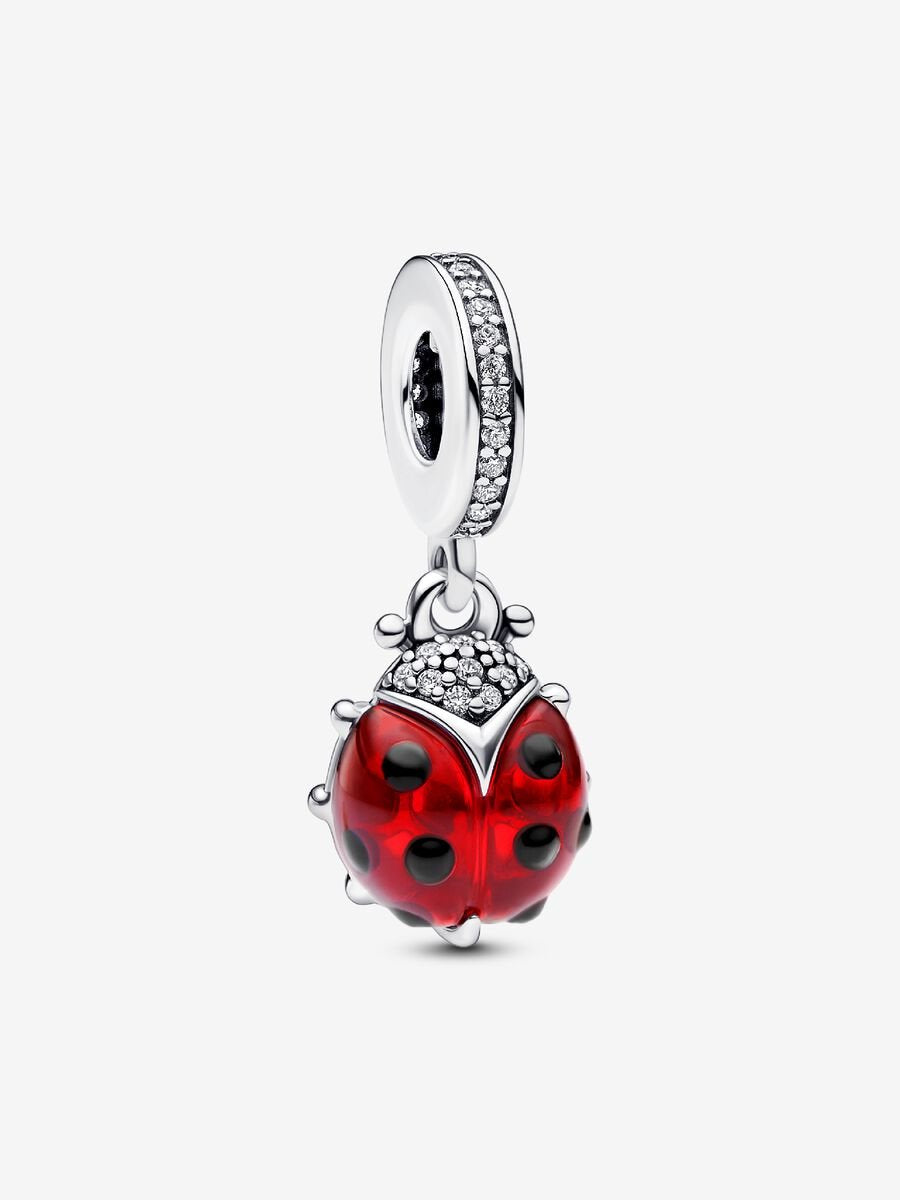 Red Ladybird Dangle Charm
Sterling silver