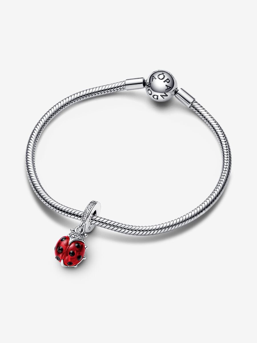 Red Ladybird Dangle Charm
Sterling silver