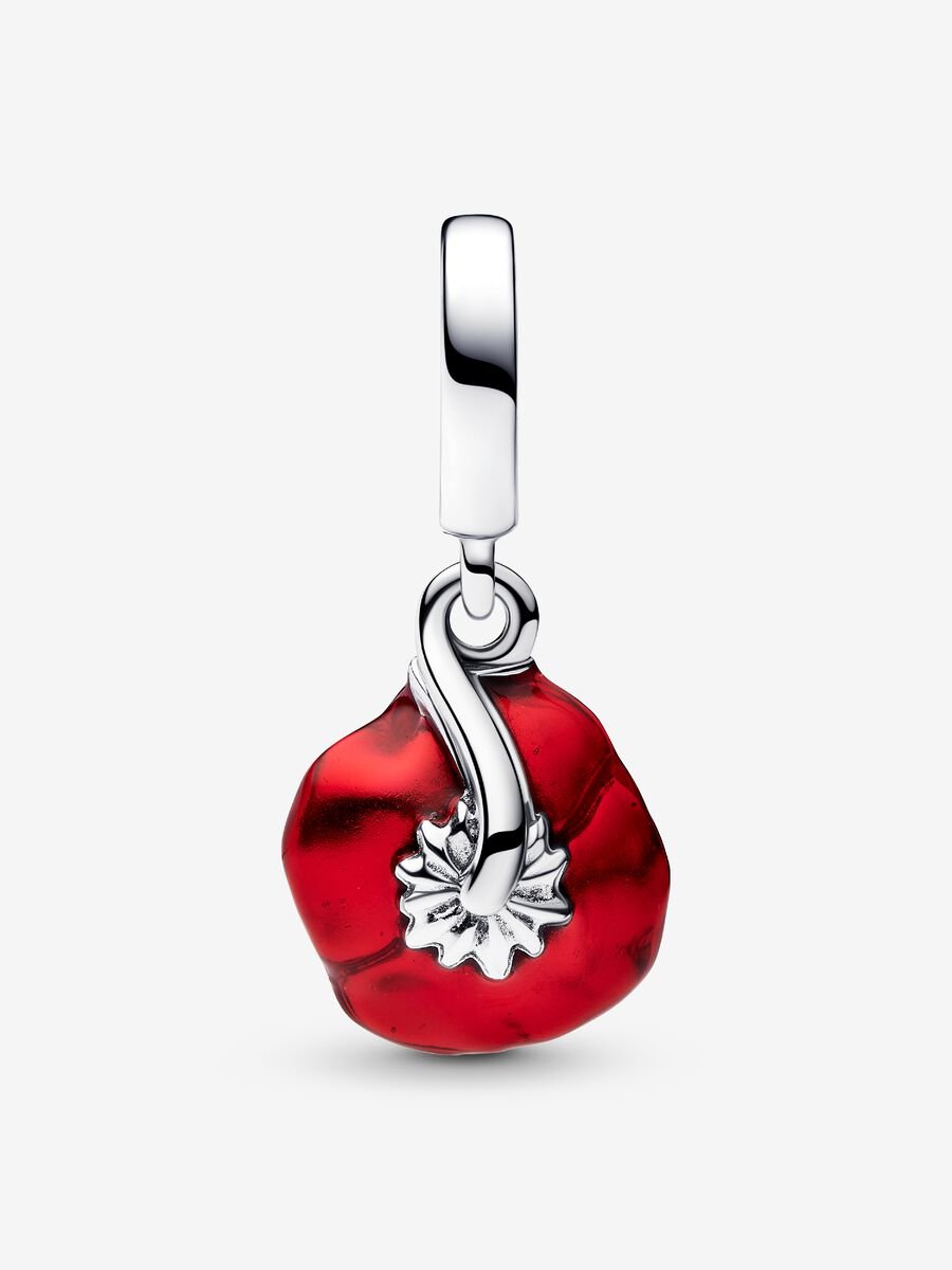 Red Flower Dangle Charm
Sterling silver