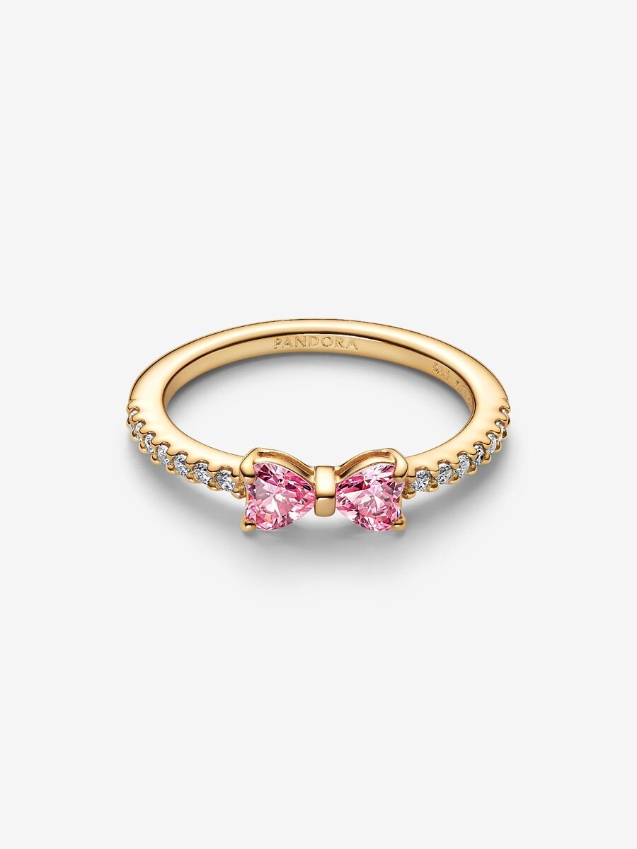 NEW | NOW IN GOLD | LIMITED EDITION | Sparkling Pink Bow Ring
14k gold plating