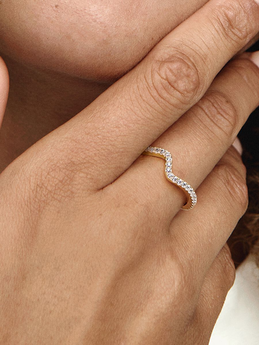 Sparkling Wave Ring