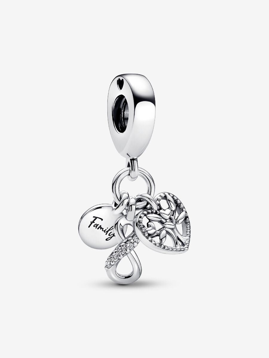 Family Infinity Triple Dangle Charm