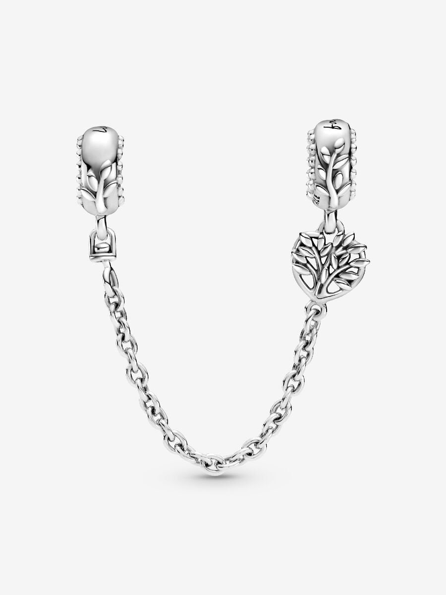 Heart Family Tree Safety Chain Charm