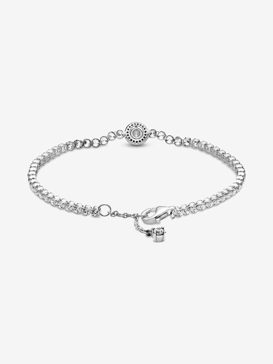 Sparkling Halo Tennis Bracelet