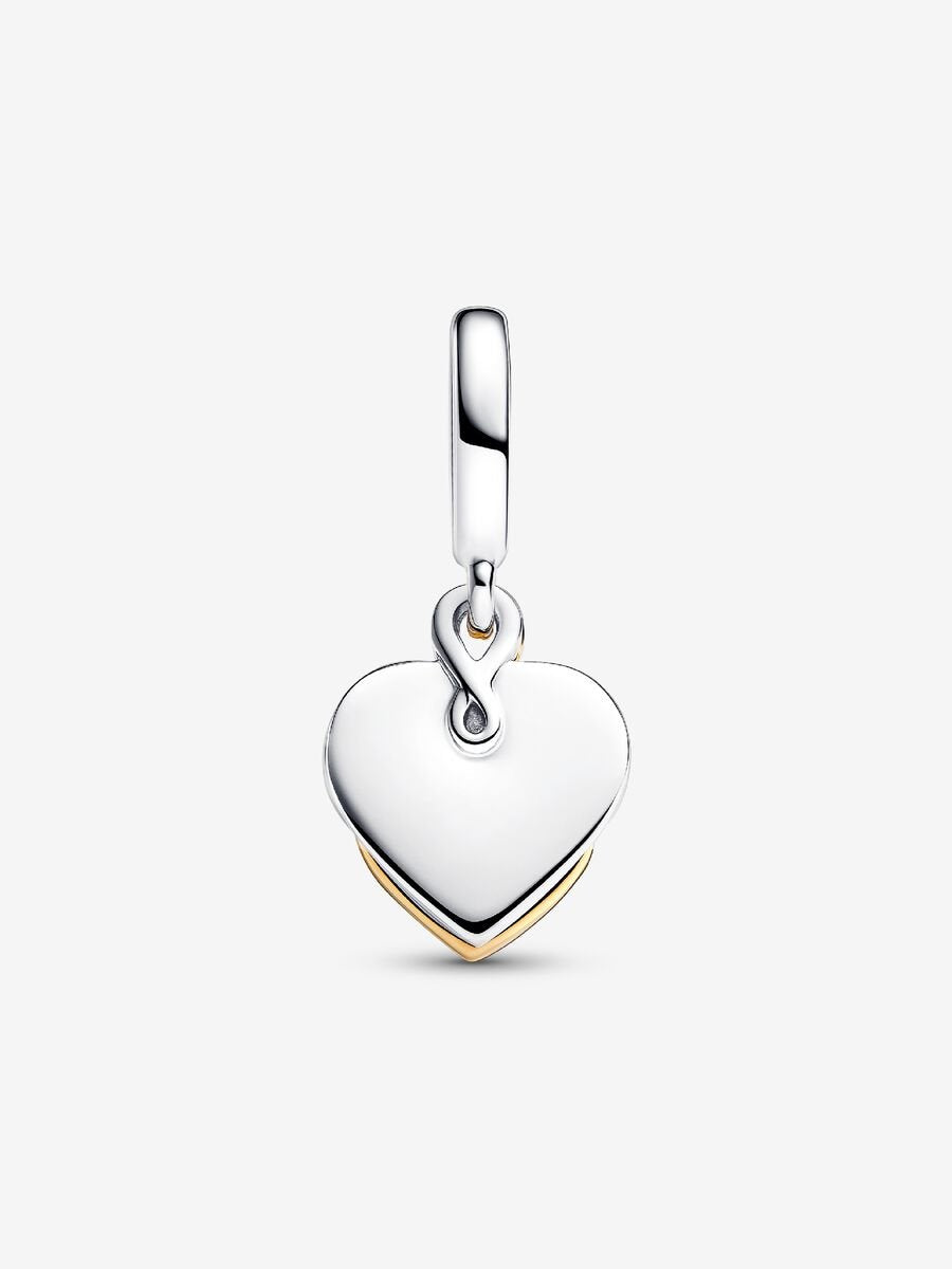 Lab-grown Diamond Engravable Mum Double Dangle Charm