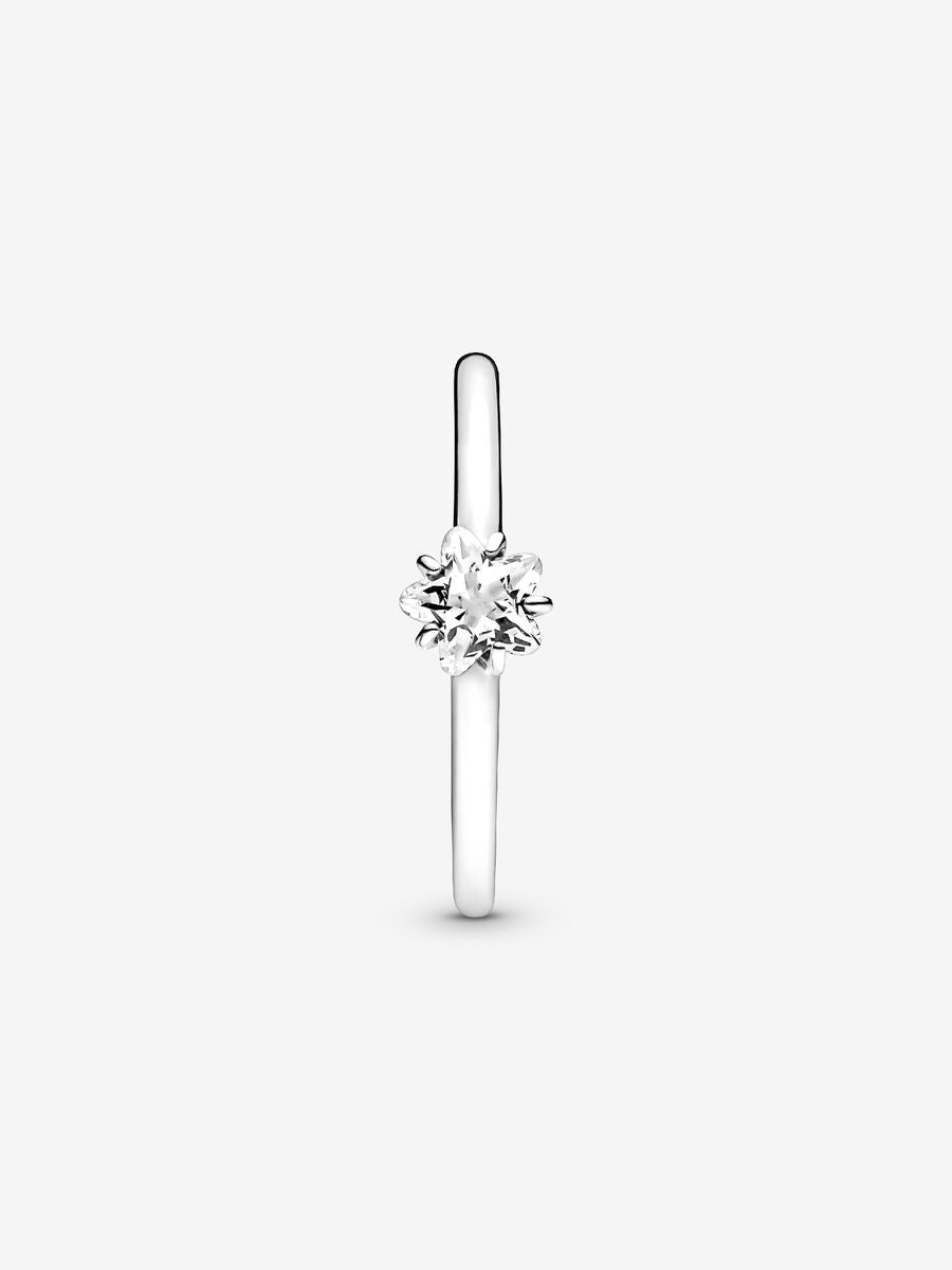 Celestial Sparkling Star Solitaire Ring