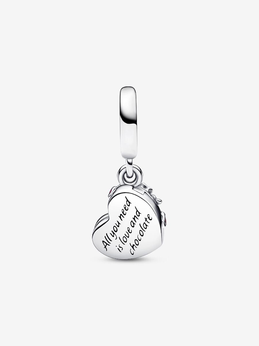 Openable Heart Chocolate Gift Box Dangle Charm
Sterling silver