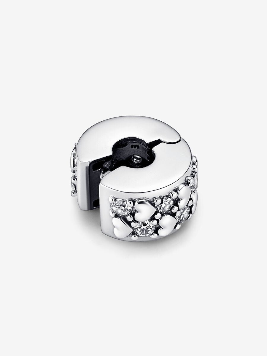 Infinite Hearts Sparkling Clip Charm
