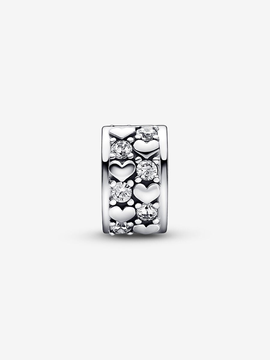 Infinite Hearts Sparkling Clip Charm