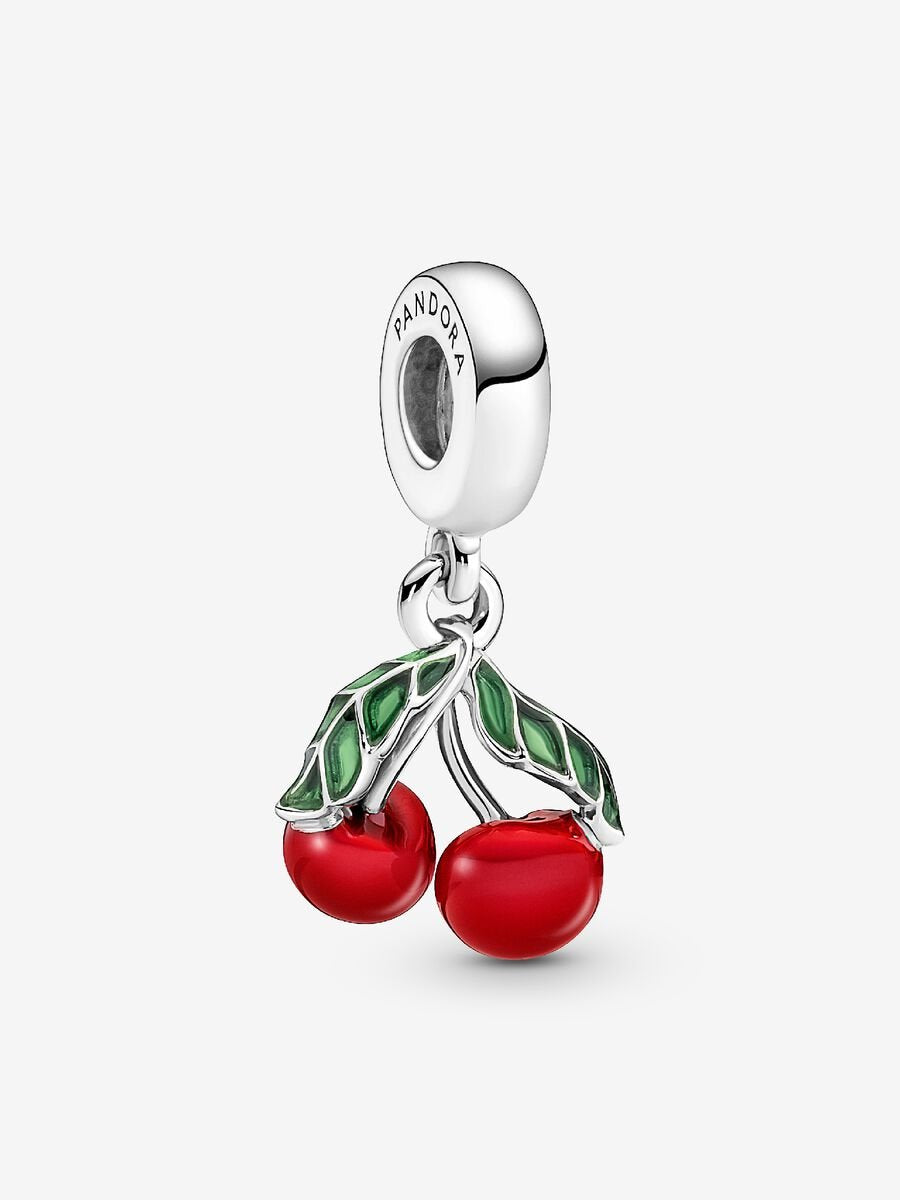 Cherry Dangle Charm Bracelet Set