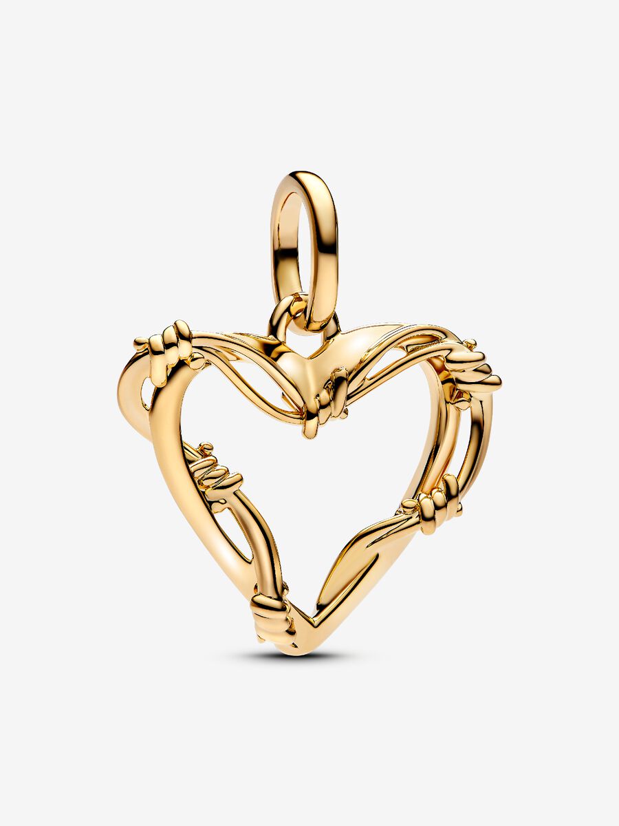 Wire Heart Dangle Charm
14k gold plating
