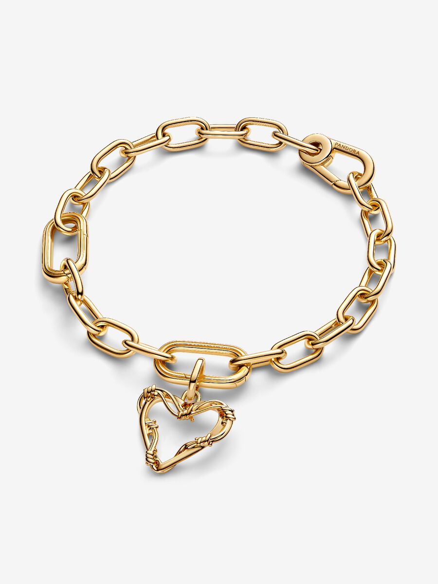 Wire Heart Dangle Charm
14k gold plating