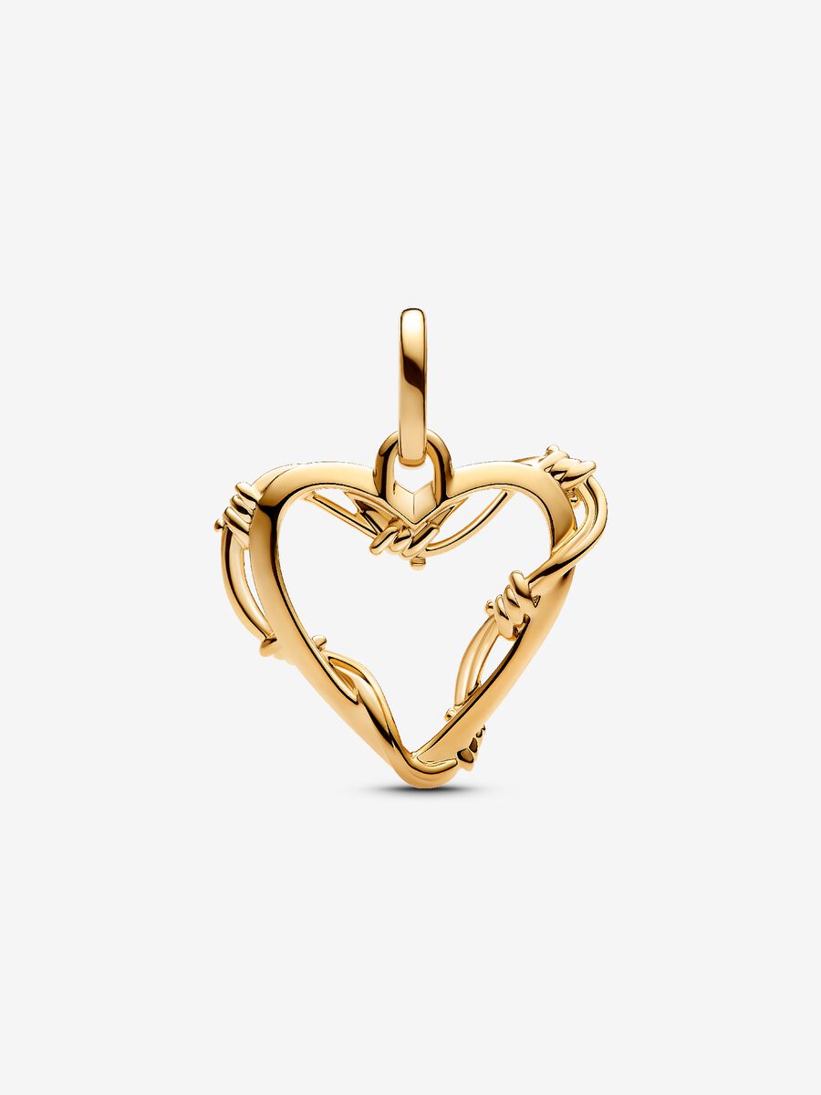 Wire Heart Dangle Charm
14k gold plating