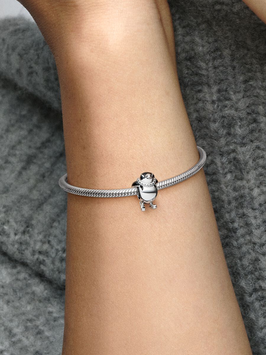 Skiing Penguin Charm