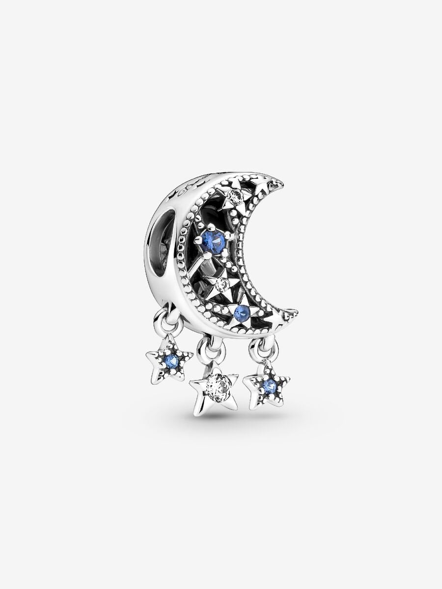 Star & Crescent Moon Charm
Sterling silver