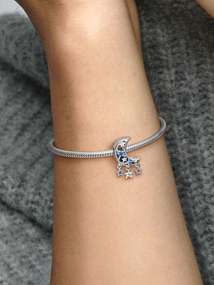 Star & Crescent Moon Charm
Sterling silver