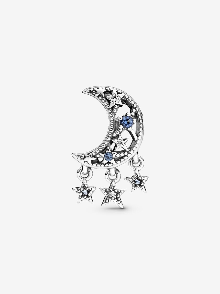 Star & Crescent Moon Charm
Sterling silver