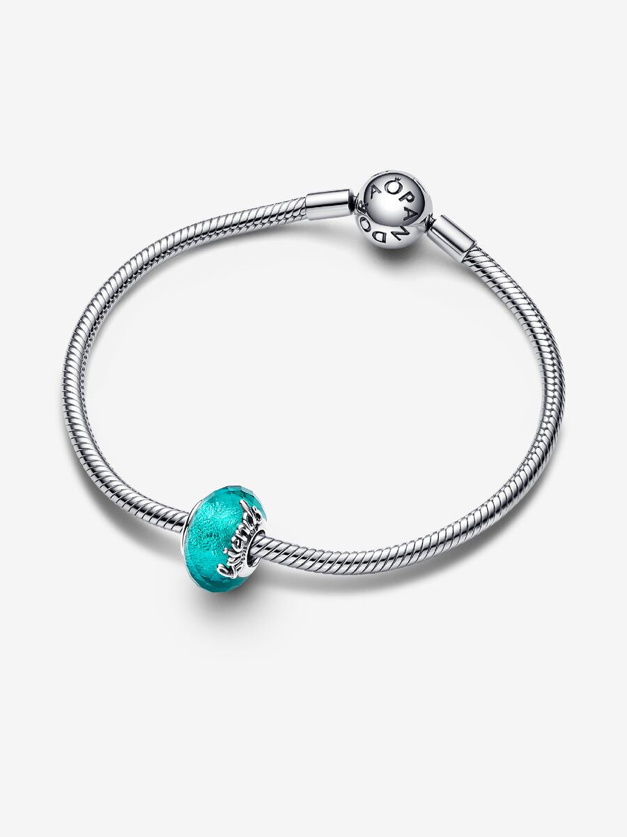 Faceted Murano Glass Friendship Charm
Sterling silver