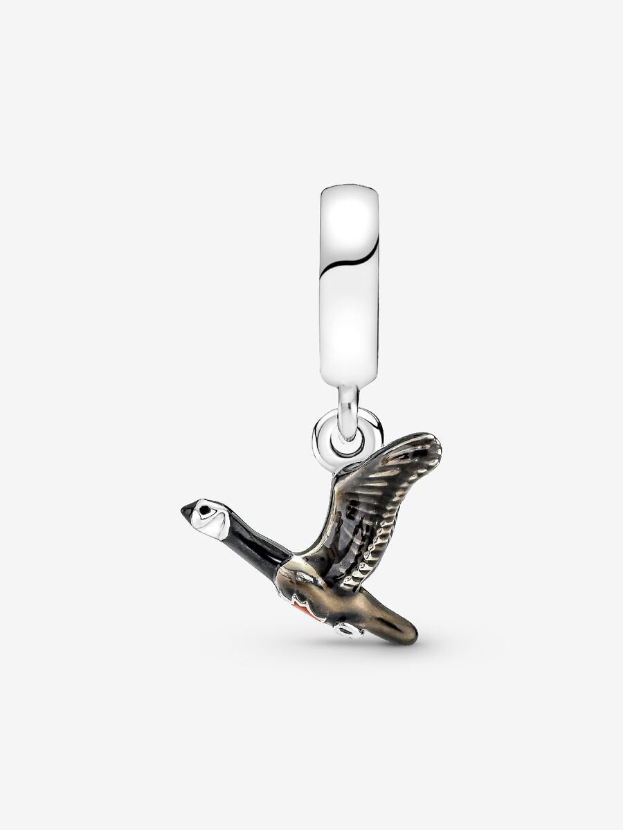 Canadian Goose & Maple Leaf Dangle Charm