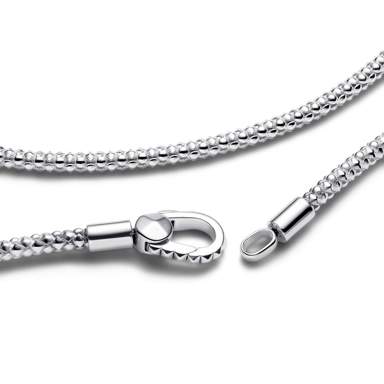 Studded Chain Sterling Silver Necklace