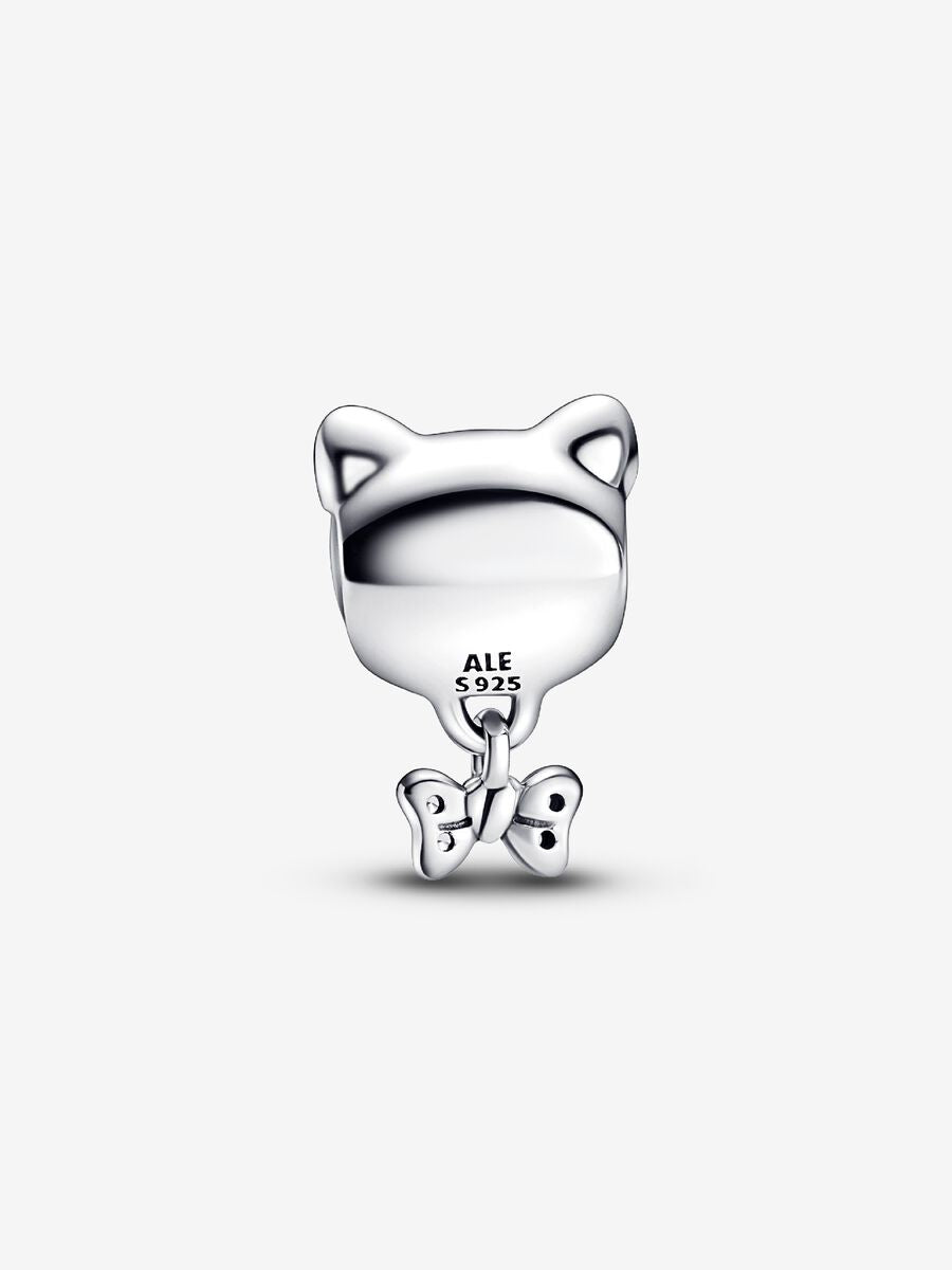 Pet Cat & Bow Charm
Sterling silver
