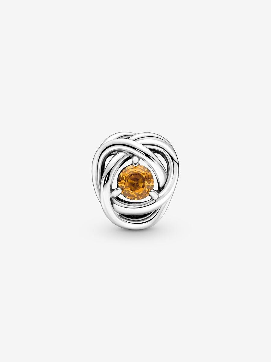 November Birthstone Eternity Circle Charm
Sterling silver