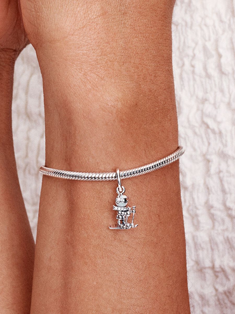 Skier Dangle Charm