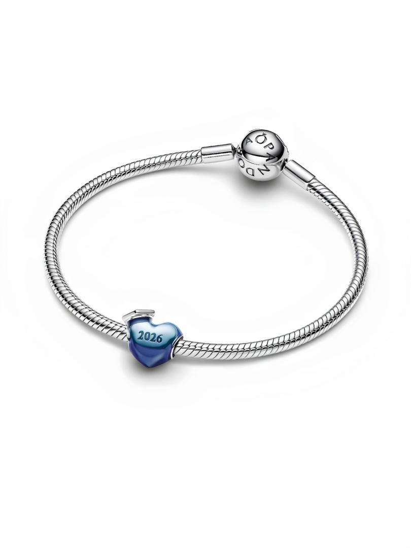 Graduation 2026 Blue Heart Charm