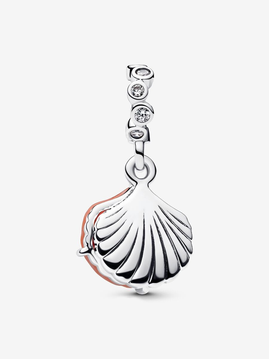 Coral-coloured Shell Double Dangle Charm