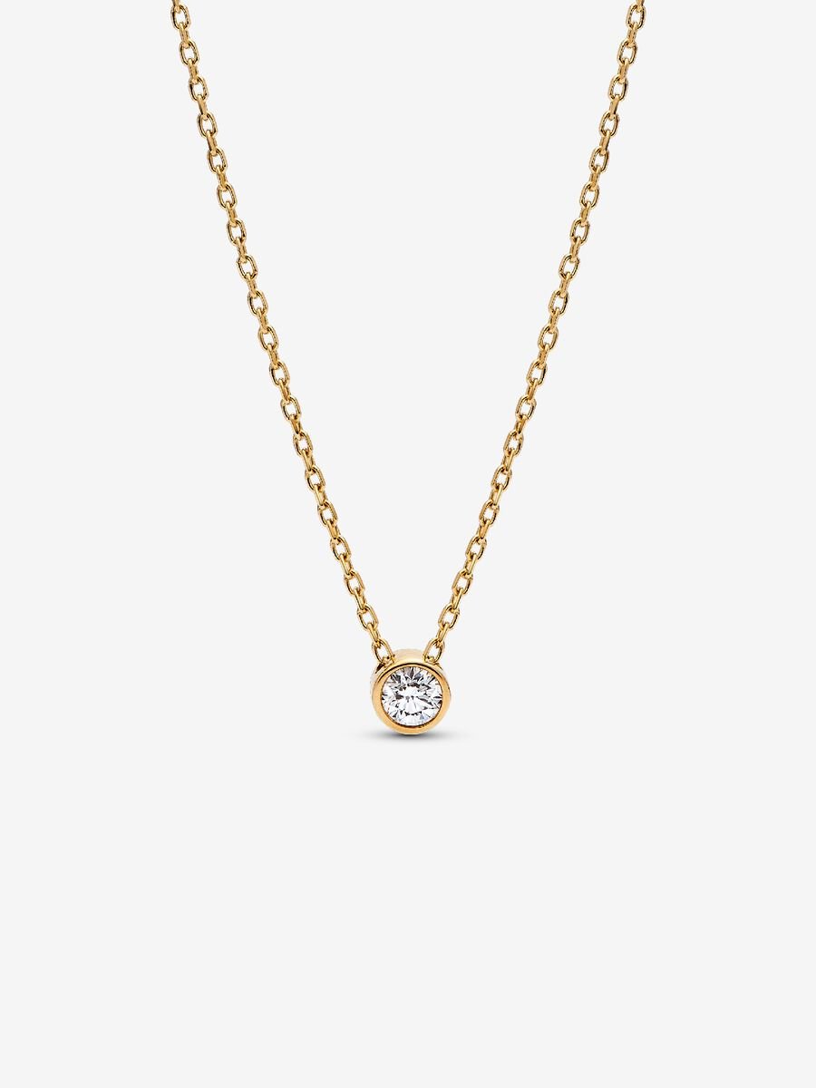 Pandora Era Bezel 14k Gold Lab-grown Diamond Pendant Necklace
0.15 ct TW, 14k gold