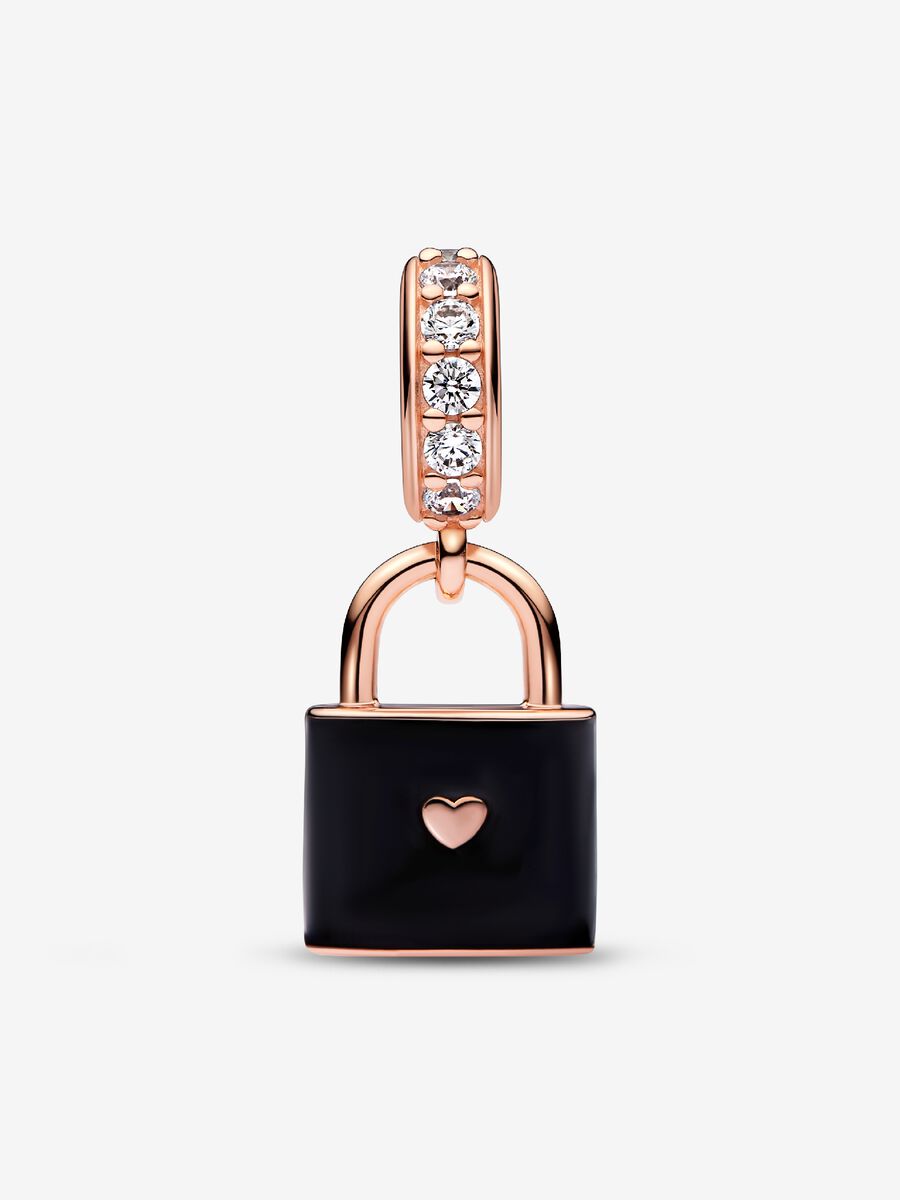 Love Padlock Dangle Charm
