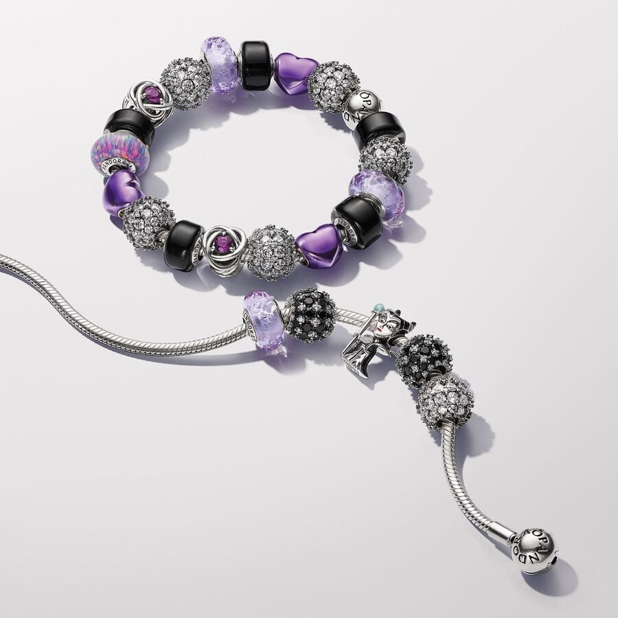 Black Mini Murano Glass Charm