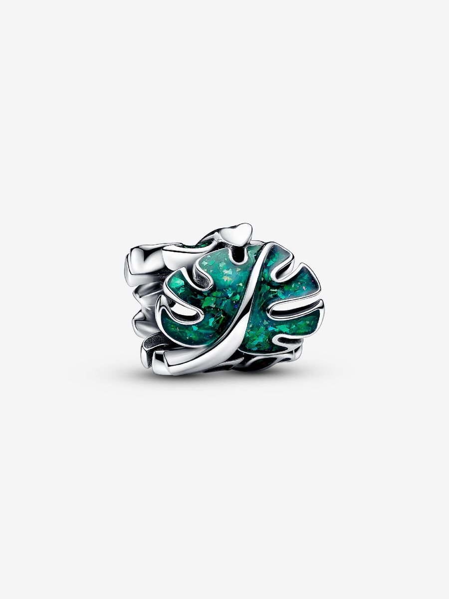 Green Monstera Leaves Charm
