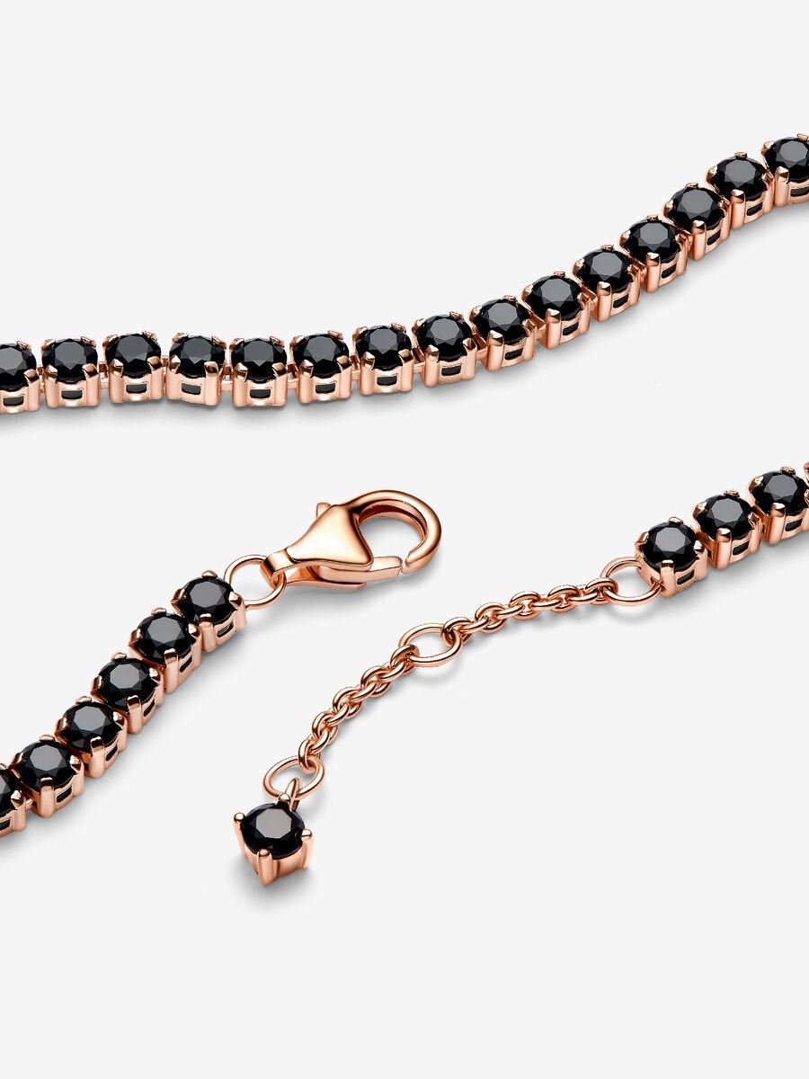 Black Sparkling Tennis Bracelet