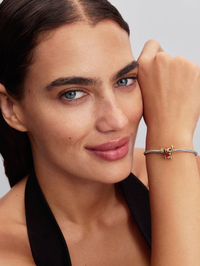 Disney Stitch Heart Charm