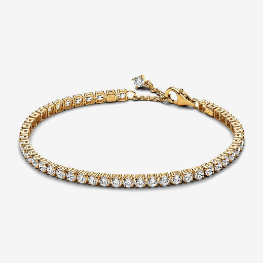 Sparkling Tennis Bracelet 14k gold