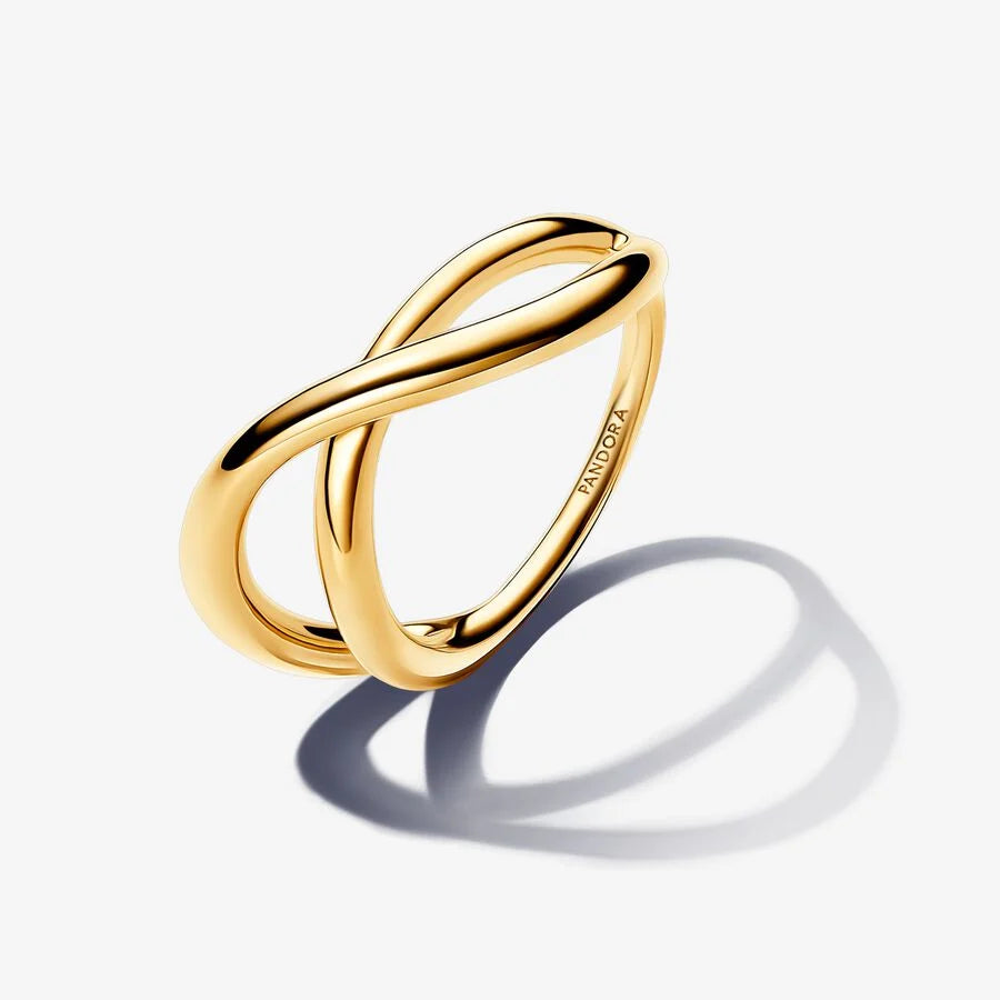 Organically Shaped Infinity Ring