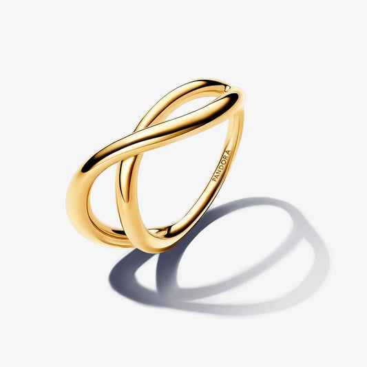 Organically Shaped Infinity Ring