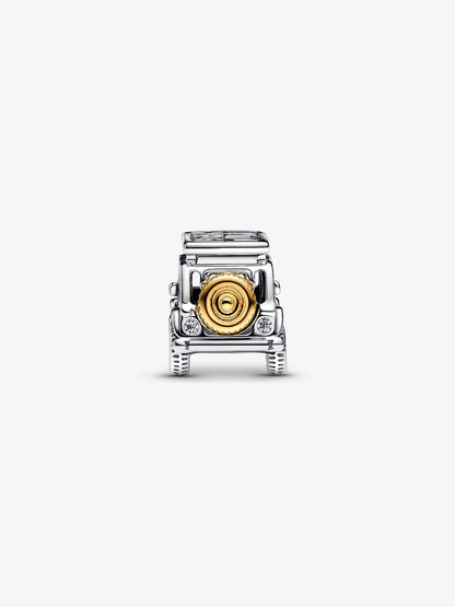 Two-tone Adventure Car Charm Sterling silver, 14k gold plating