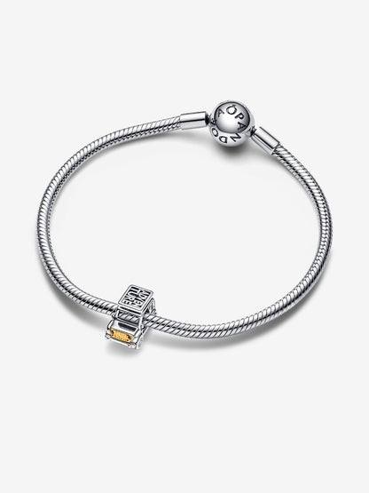 Two-tone Adventure Car Charm Sterling silver, 14k gold plating