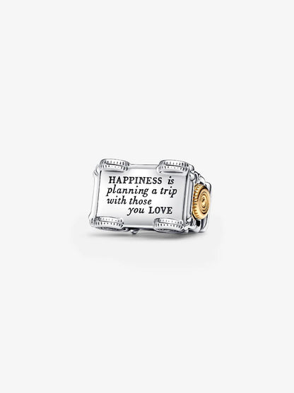 Two-tone Adventure Car Charm Sterling silver, 14k gold plating
