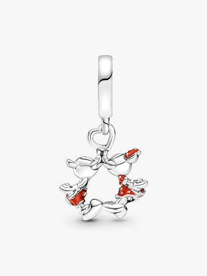 Disney Mickey Mouse & Minnie Mouse Kissing Dangle Charm