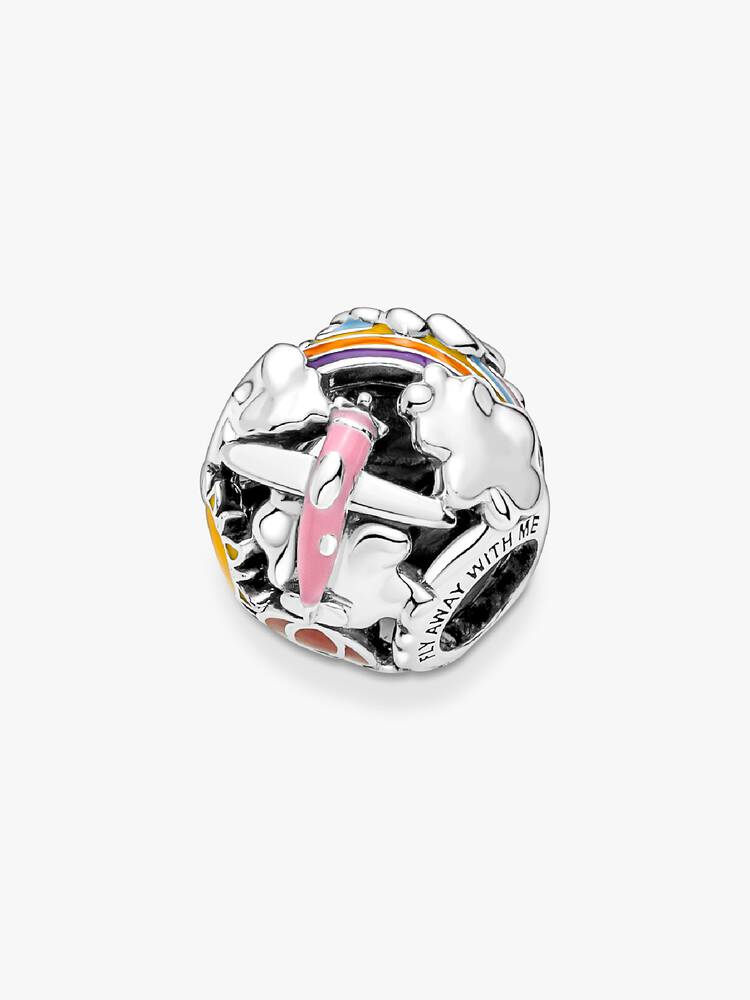 Fly Away Rainbow Sky & Travel Charm